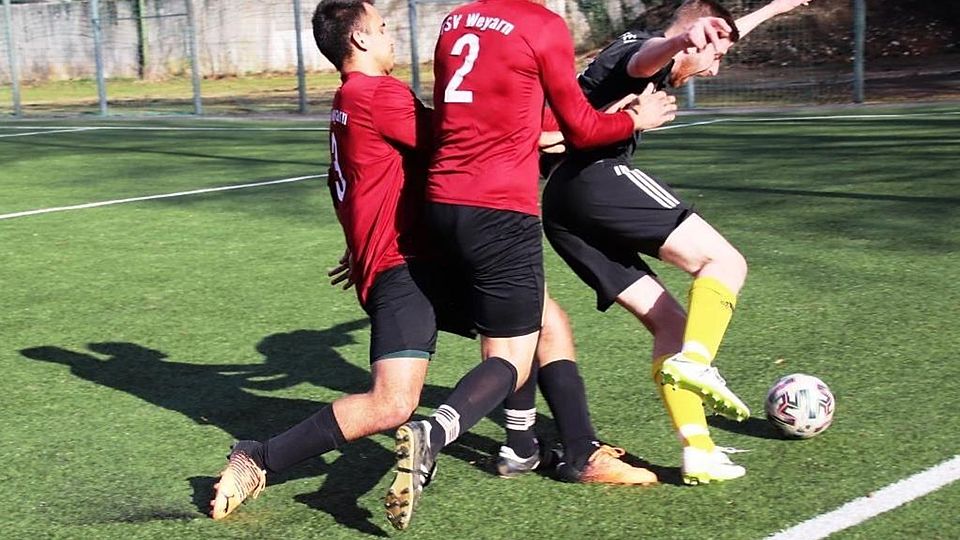 Der TSV Weyarn spielt nach 2:0-Führung noch Unentschieden.