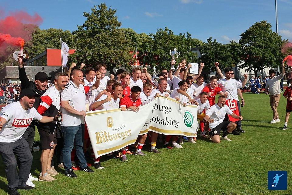 Dynamo feiert den Pokalgewinn Dynamo feiert den Pokalgewinn