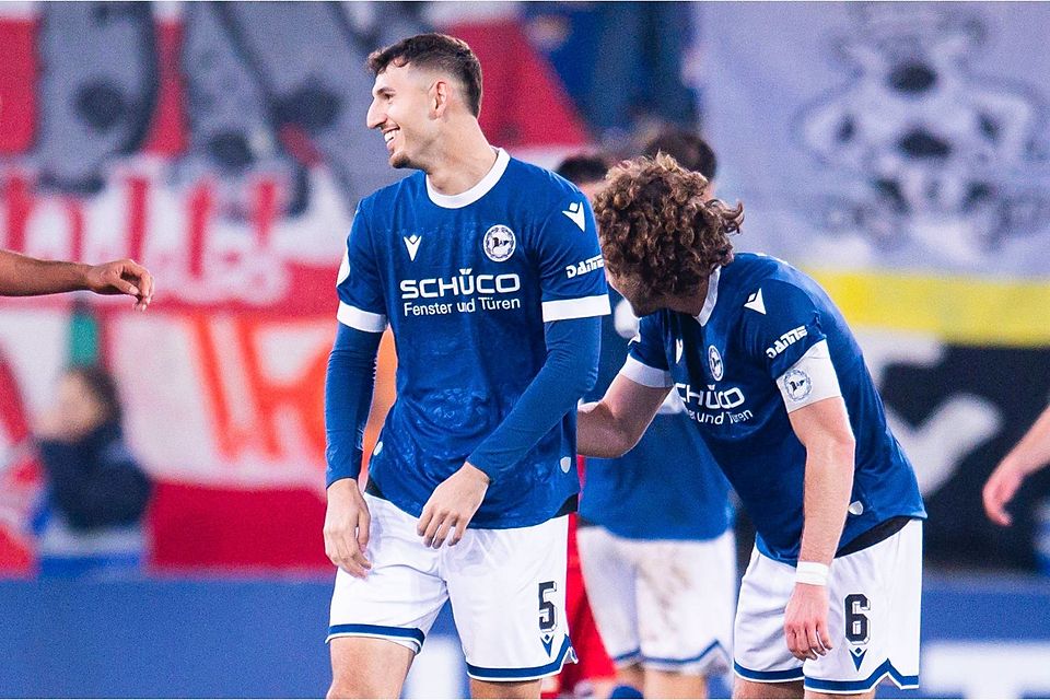 Semi Belkahia (li.) war zuletzt Teil der Bielefelder Erfolgsgeschichte. Nun nimmt er beim TSV Havelse eine neue Herausforderung in Angriff.