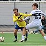 Fabian Benko (l.) im Testspiel des FC Pipinsried gegen die U19 des FC Ingolstadt