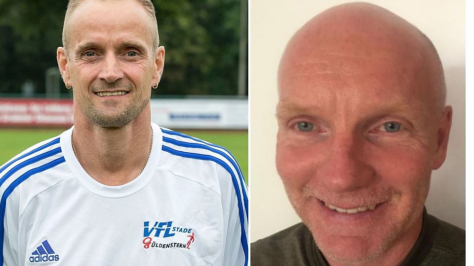 Mit 55 noch immer stark: Dirk Storm und Uwe Dräger vom VfL Güldenstern Stade.