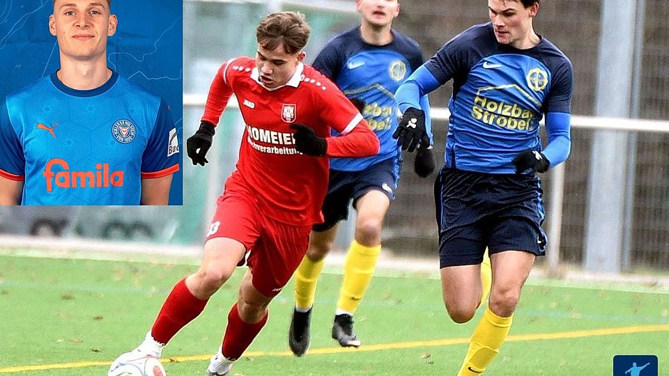 Mühlhausen (blau) startet aus einer starken Position in die Rückrunde. Lion Schuster (l.) trägt ab sofort gelb-blau.