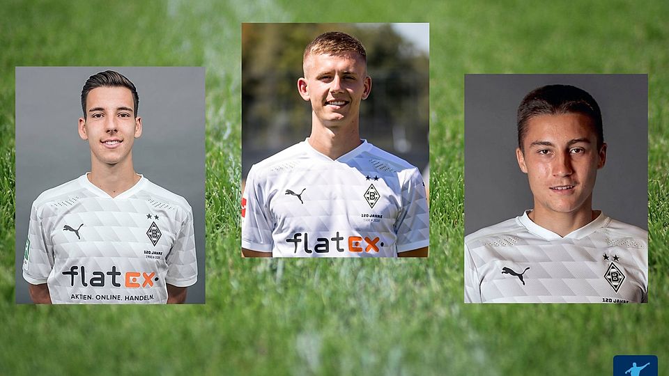 Conor Noß, Torben Müsel und Rocco Reitz (v.l.n.r.) haben bei Borussia Mönchengladbach nicht nachhaltig von sich überzeugen können.