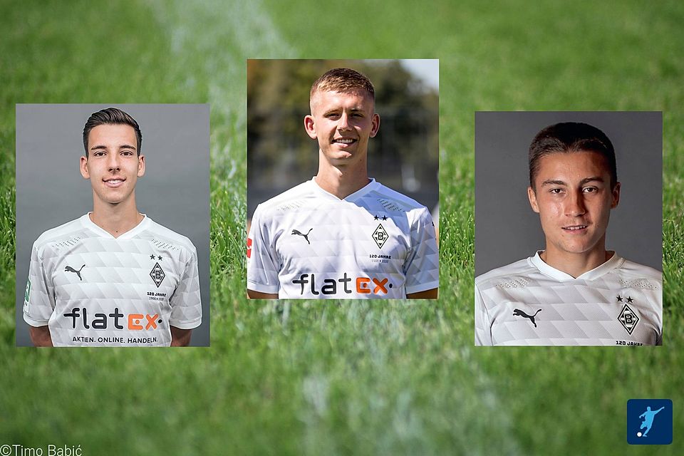 Conor Noß, Torben Müsel und Rocco Reitz (v.l.n.r.) haben bei Borussia Mönchengladbach nicht nachhaltig von sich überzeugen können.