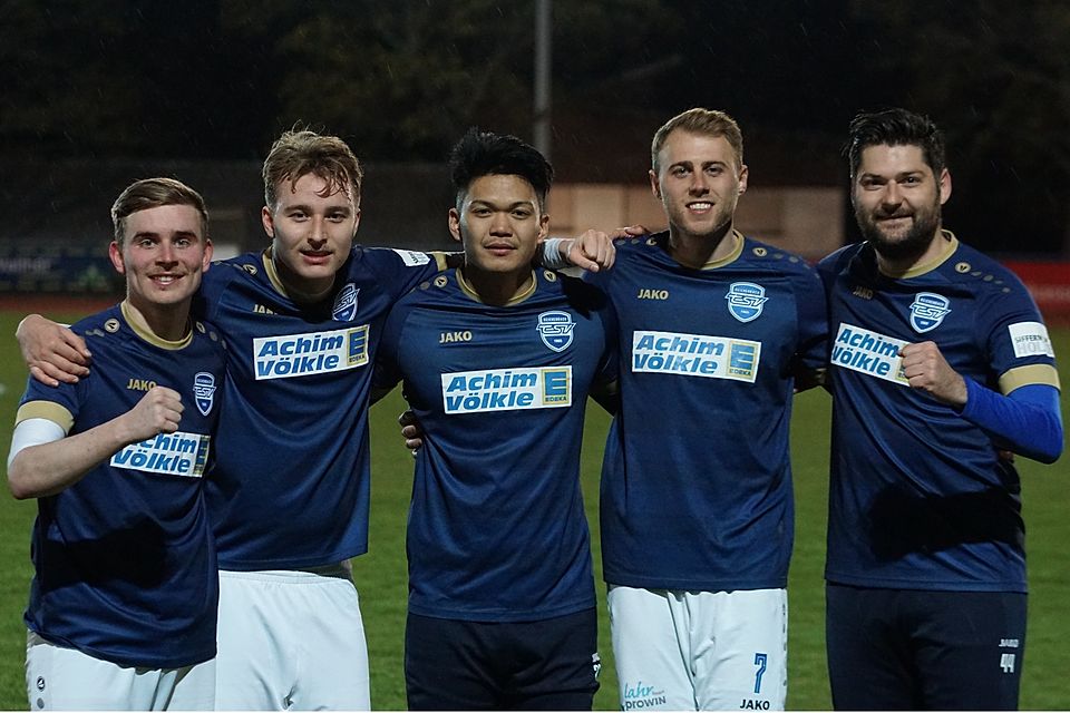 Die Torschützen des TSV: Fabio Scherer, Marlon Klaus, Kevin Esswein, Nils Musler, Nico Ruppenstein
