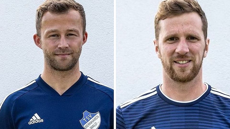 Alexander Mathes (links) und Philipp Klinger coachen bis Mai die Bernhardswalder Mannschaft.