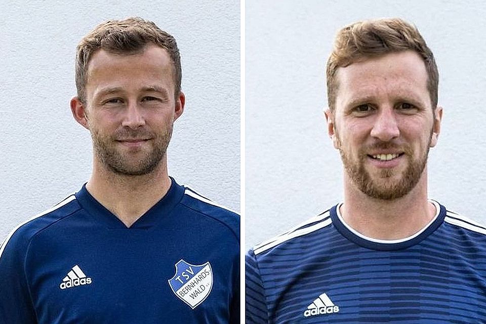 Alexander Mathes (links) und Philipp Klinger coachen bis Mai die Bernhardswalder Mannschaft.