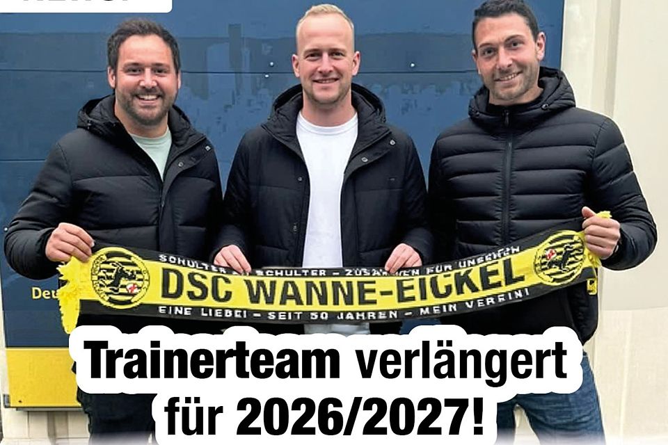 (v.l.:) David Basile, Dustin Blum und Alexander Schlüter.