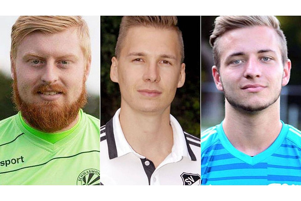 Felix Thiel (links) und Lukas Trum (Mitte) wollen beim FC Memmingen die aktuelle Nummer eins werden, während Fabio Zeche (rechts) die Allgäuer Richtung Schwaben Augsburg verlässt.