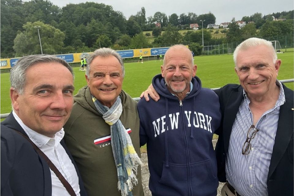 Die Vorstände des FV Ravensburg von links: Oli Schneider, Klaus Moosmann, Carlo Horn und Roland Reischmann