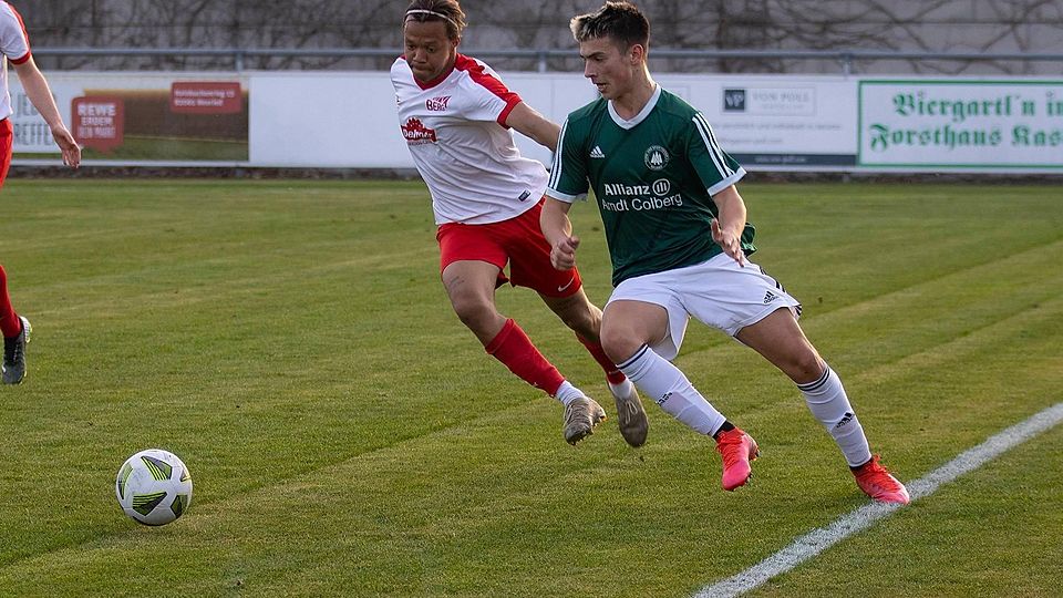 Eines der größten Talente der Bezirksliga Süd ist Marko Ralic (r.). Der 21-jährige Offensivspieler kommt vom TSV Neuried nach Gilching