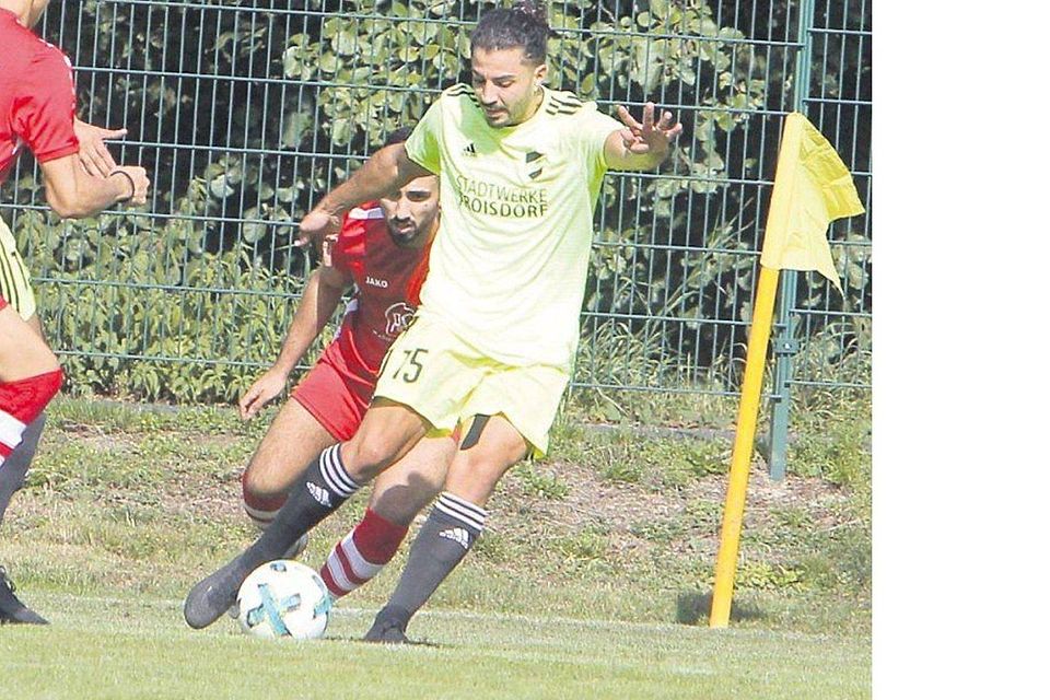Einsatz fraglich: Mohammed El Tahiri vom 1. FC Spich. Foto: Bröhl