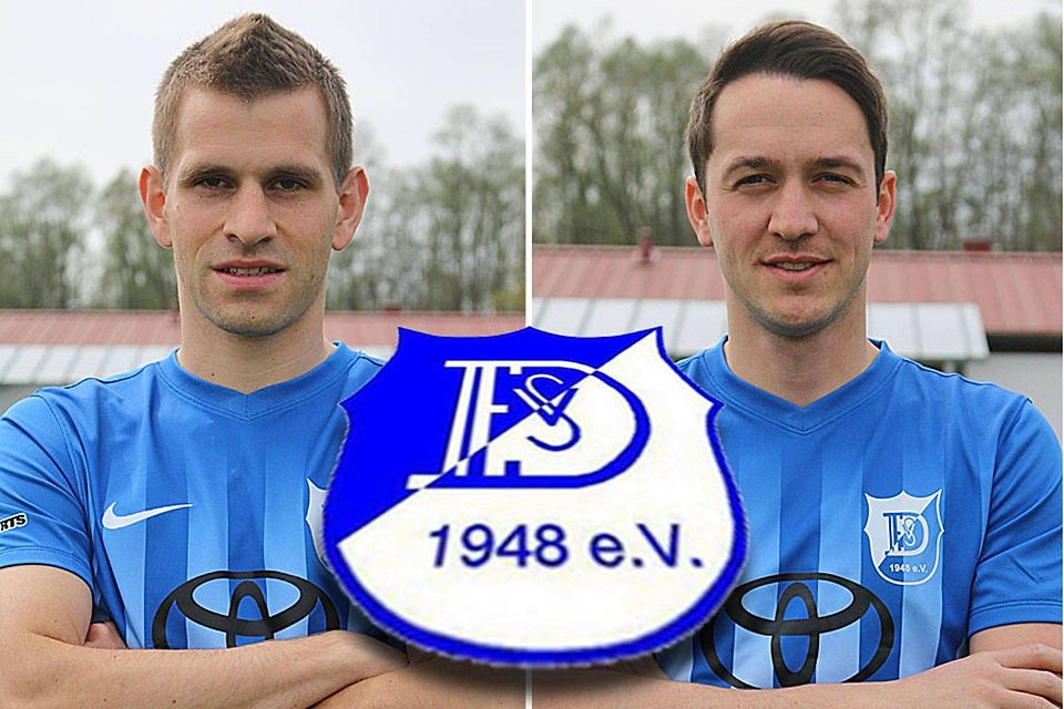 Jürgen Sorg (links) und Achim Schreiber (rechts) übernehmen im Sommer den SV Donaumünster-Erlingshofen.