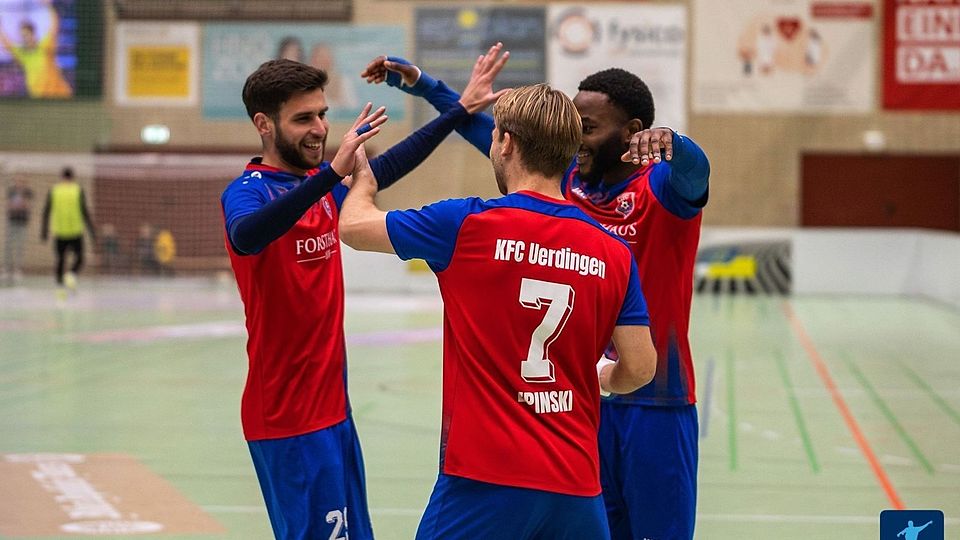 Hier bejubelt der KFC das entscheidende Tor im Finale.