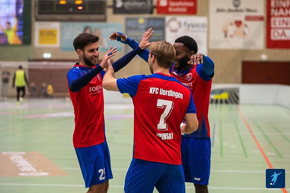 Hier bejubelt der KFC das entscheidende Tor im Finale.