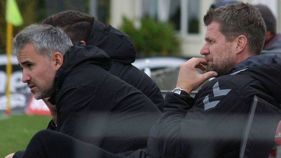 Holm Pinder (rechts) und Daniel Rupf (links) sitzen auch nächste Saison auf der Trainerbank des ZFC Meuselwitz.