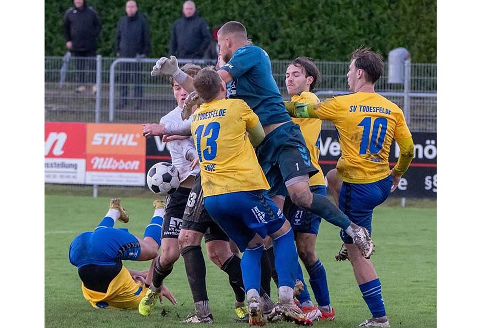 Das Spitzenspiel des Heider SV gegen den SV Todesfelde war ein enges beim 2:4.