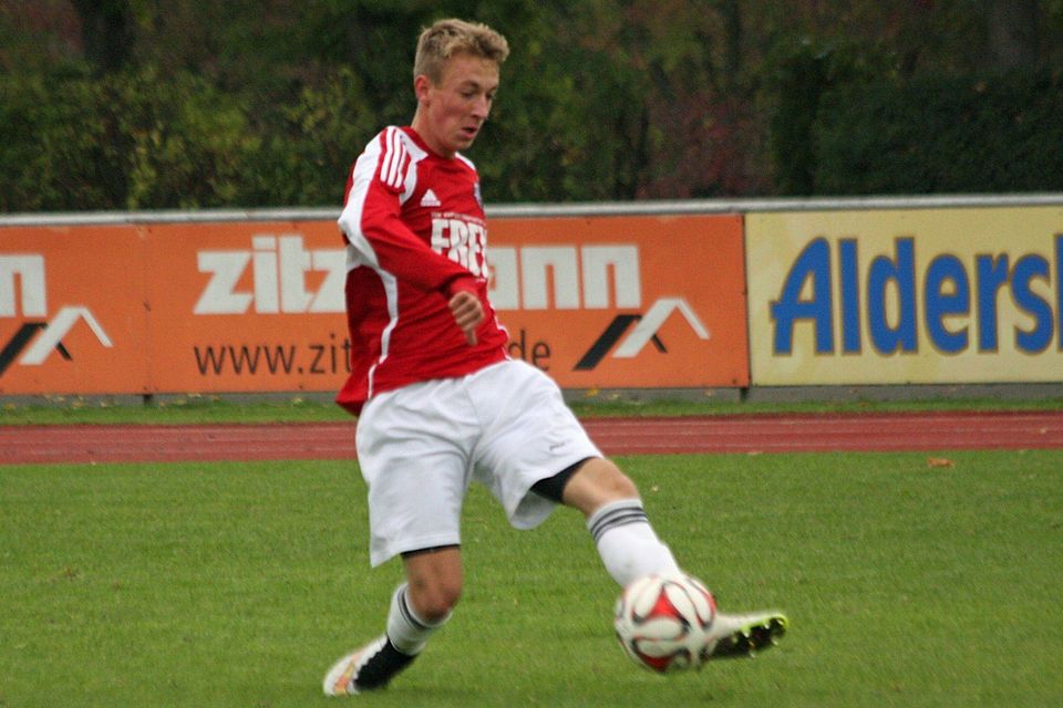 Jonas Berzl stellte mit seinem Kopfballtreffer am Samstag die Weichen auf Sieg. F: Groitl