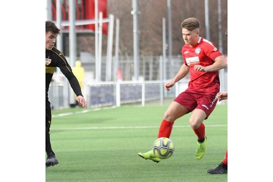 Christian Kopp (20) bei seiner Station in der U19-Bundesliga gegen den VfB Stuttgart.