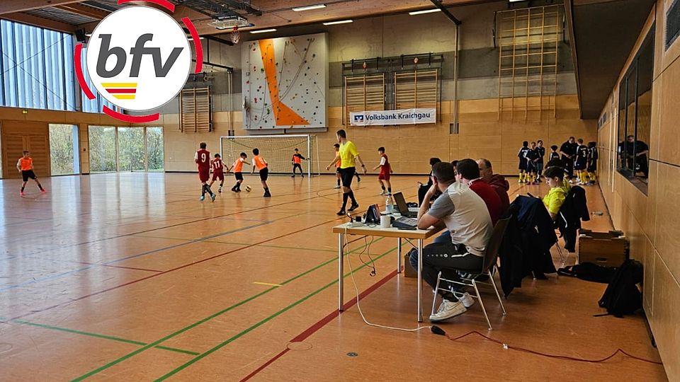 In der Gemminger Kraichgauhalle stand der Fußball einen ganzen Tag lang im Mittelpunkt.