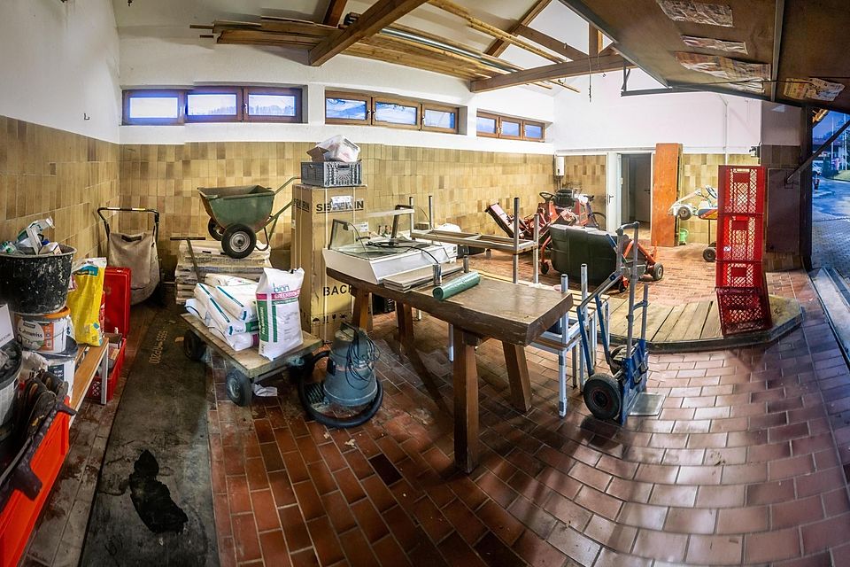 Stauraum: So sieht die Garage an der Zentralen Sportanlage aktuell noch aus.