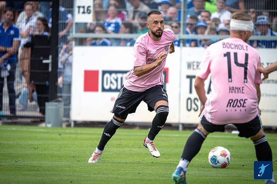 Stipe Batarilo und der 1. FC Bocholt feierten einen klaren Sieg. Stipe Batarilo und der 1. FC Bocholt feierten einen klaren Sieg.