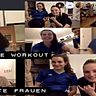 Die Frauen vom FC Internationale treffen sich regelmäßig per Skype zum virtuellen Workout.