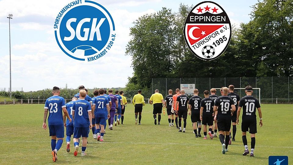 Die SG Kirchardt (blau) macht sich am Samstag als Favorit für das Sinsheimer Derby gegen Türkspor Eppingen bereit.