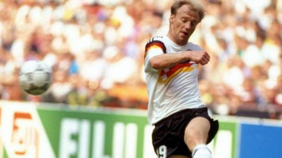 Hans Pflügler verteidigte im WM-Spiel gegen Kolumbien auf der linken Seite. 