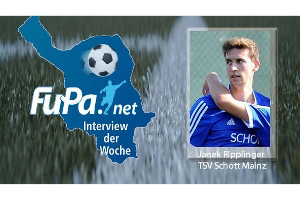 Janek Ripplinger spielt mit dem TSV Schott Mainz eine starke Runde. "Dass die Regionalliga jetzt in greifbarer Nähe ist, hätte ich mir so nicht träumen lassen", sagt der 26-Jährige im FuPa-Interview der Woche. Foto: hbz/Kristina Schäfer