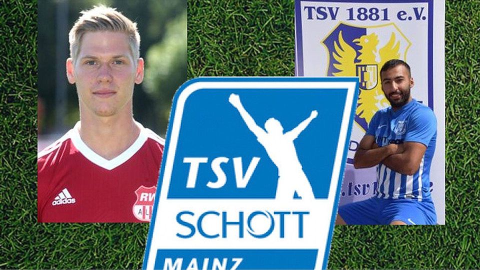 Christian Hahn (links) und Ali Bülbül tragen kommende Saison das Trikot des TSV Schott Mainz.
