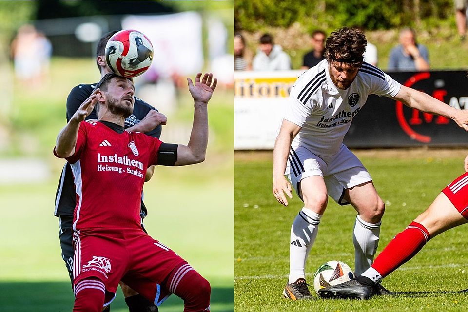 Volker Harnack (links) und David Arnold (rechts) hängen die Fußballschlappen an den berühmten Nagel. Volker Harnack (links) und David Arnold (rechts) hängen die Fußballschlappen an den berühmten Nagel.