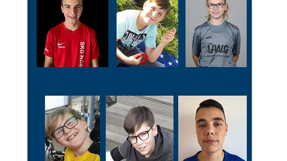 David Lesch, Leon Reinschild, Ida Mehl, Emil Schwarz, Joscha Köthe, Antonio Todisco (von links oben im Uhrzeigersinn) 