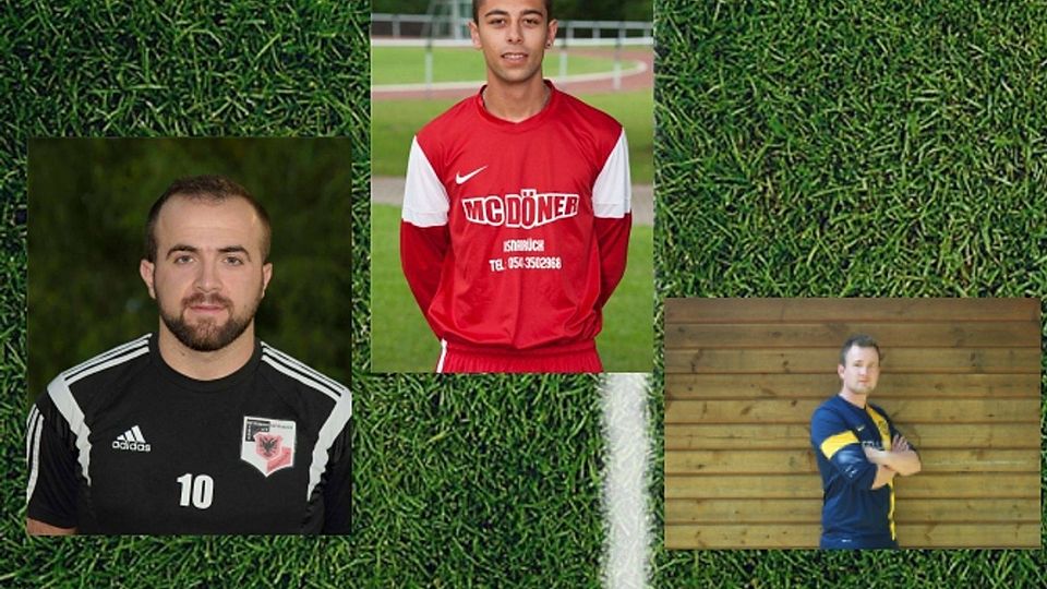 Die Top 3: (von links) Festim Beqiri, Fabio Grelha und Daniel Maunert.