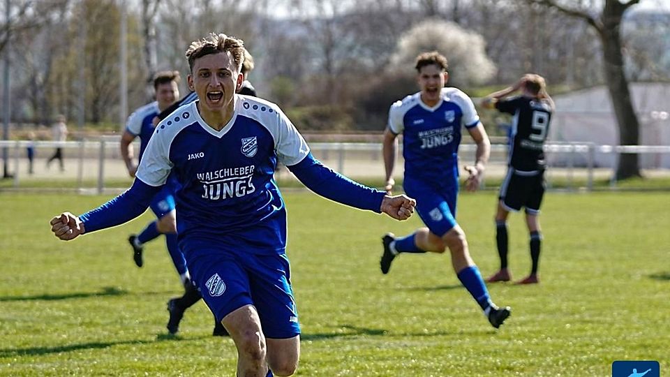 Geschichte wiederholt sich..wie im letzten Heimspiel gegen Wüstheuterode durften Luca Schröder (hier in Jubelpose) und sein Teamkollege Kevin Köllner erneut als Torschützen jubeln. 