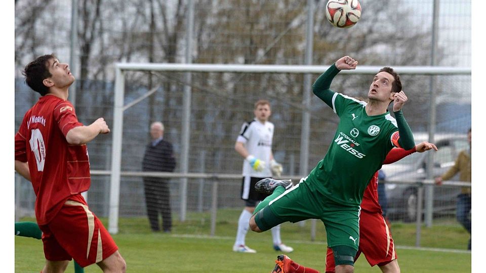 TSV-Kapitän Taubenreuther (grün) kehrt ins Aufgebot zurückF: Mularczyk