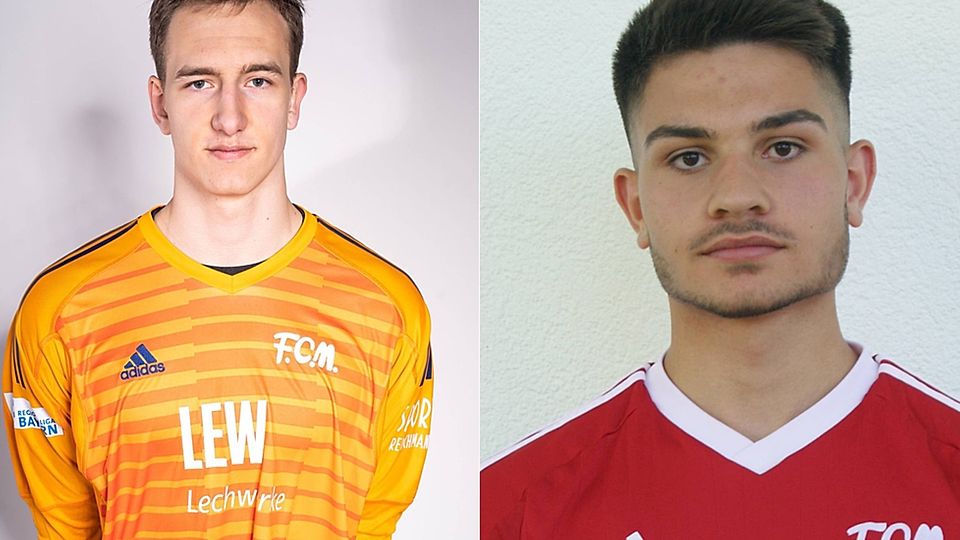 Maxi Beinhofer (li.) und Christos Trifinopoulus bleiben langfristig beim FC Memmingen.