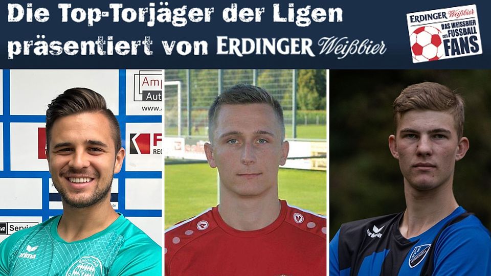 Die Top-Torjäger der A-Klassen Zugspitze: Berger, Bechmann und Lugmayr. (v. l. n. r.)