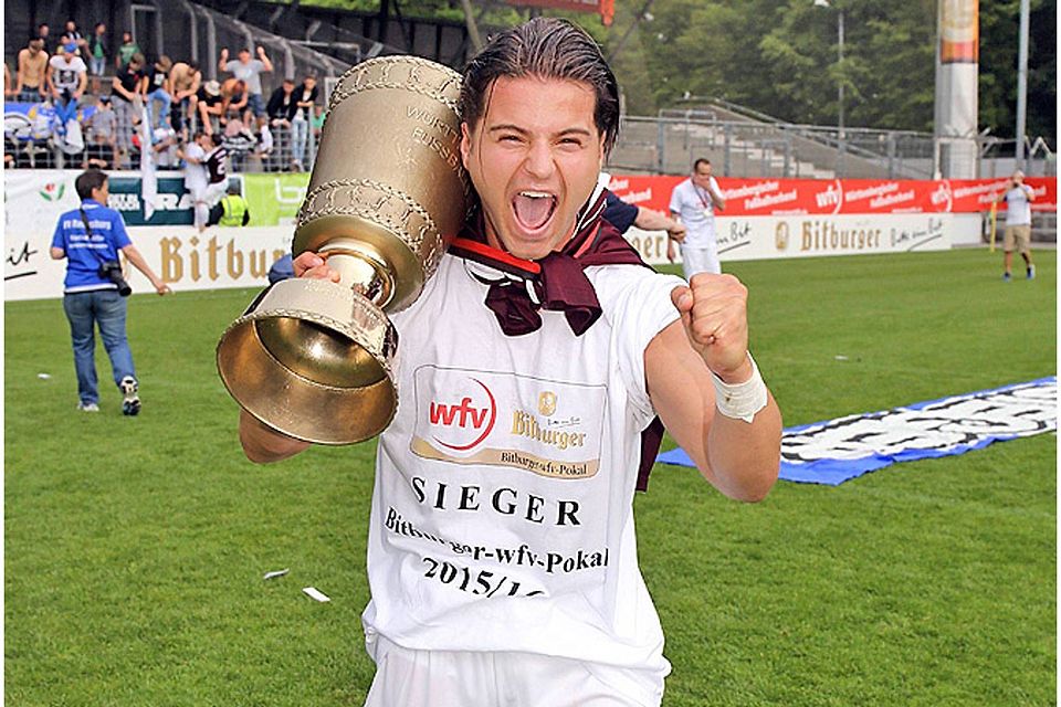 Ndriqim Halili gewann vergangene Saison mit dem FV Ravensburg den WFV-Pokal und hat jetzt bei den Spatzen unterschrieben.  Foto: Imago/Pressefoto Baumann