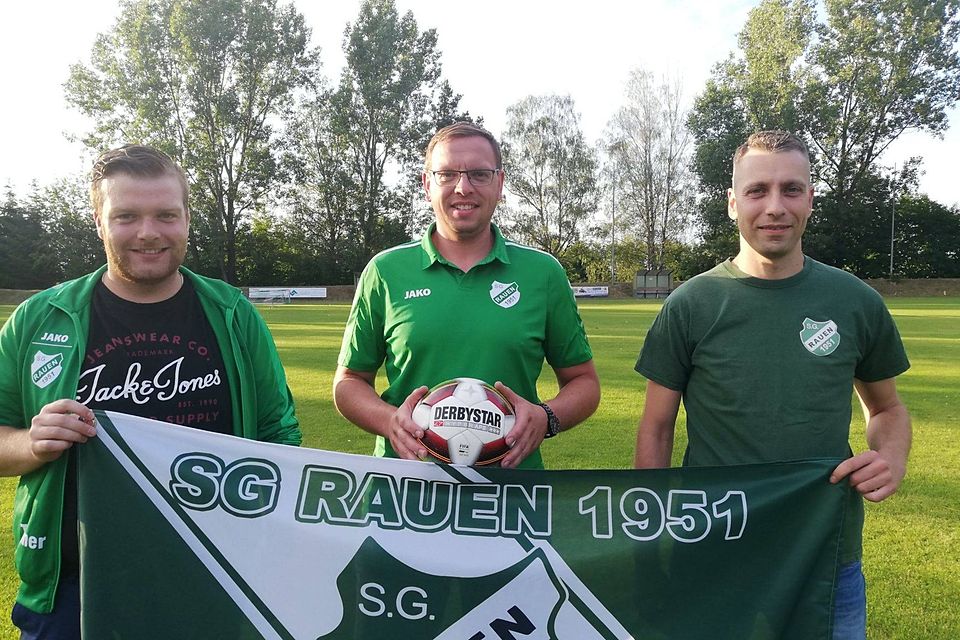 Die SG Rauen präsentiert ihr neues Trainerteam.