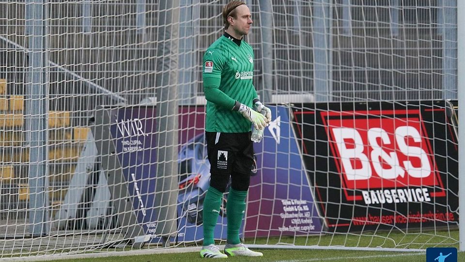 Christopher Sander kam in dieser Spielzeit lediglich in Pokal- und Testspielen, wie hier beim KFC Uerdingen, zum Einsatz