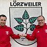 Alexander Hoyer (links) wird in der kommenden Saison Trainer des FC Lörzweiler und übernimmt von Thomas Kraft (rechts)