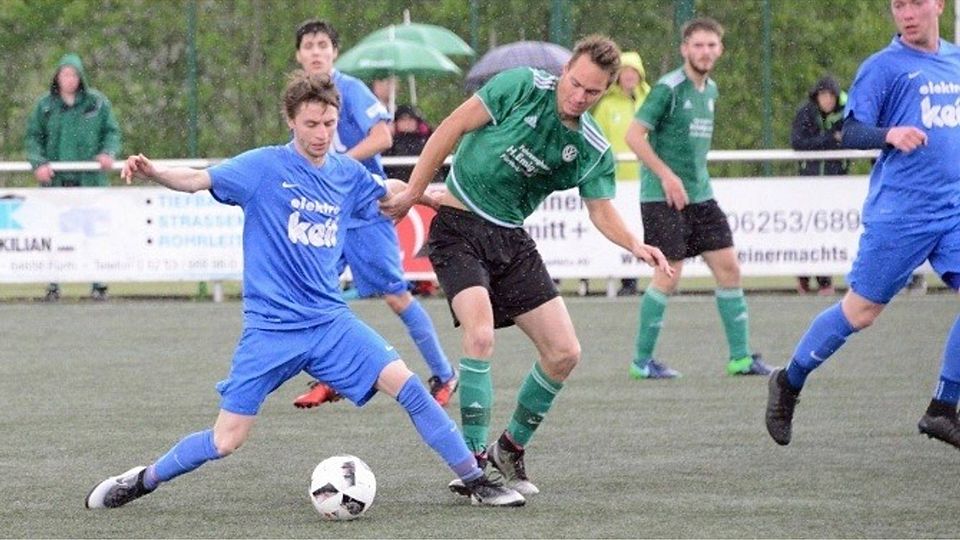 Eingewechselt und gleich Hambachs Siegtorschütze: Flo Schäfer.	Foto: Ernst Lotz