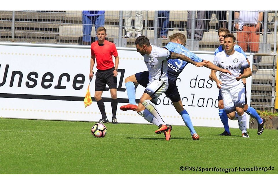 Foto aus der Begegnung gegen Stuttgarter Kickers. Foto: Hasselberg