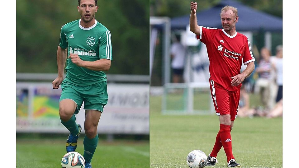 Dietmar Kusnyarik als Führungsspieler und Dieter Eckstein als Trainer sollen ab dem Sommer gemeinsam bei der SpVgg Steinachgrund für den Erfolg sorgen (Fotos: Zink).