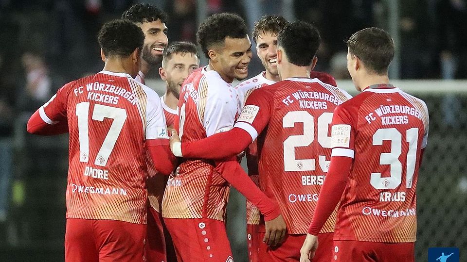 Seit 13 Partien ungeschlagen: Die Würzburger Kickers.