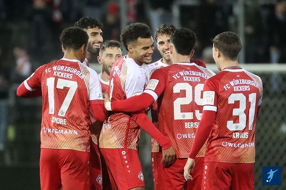 Seit 13 Partien ungeschlagen: Die Würzburger Kickers.