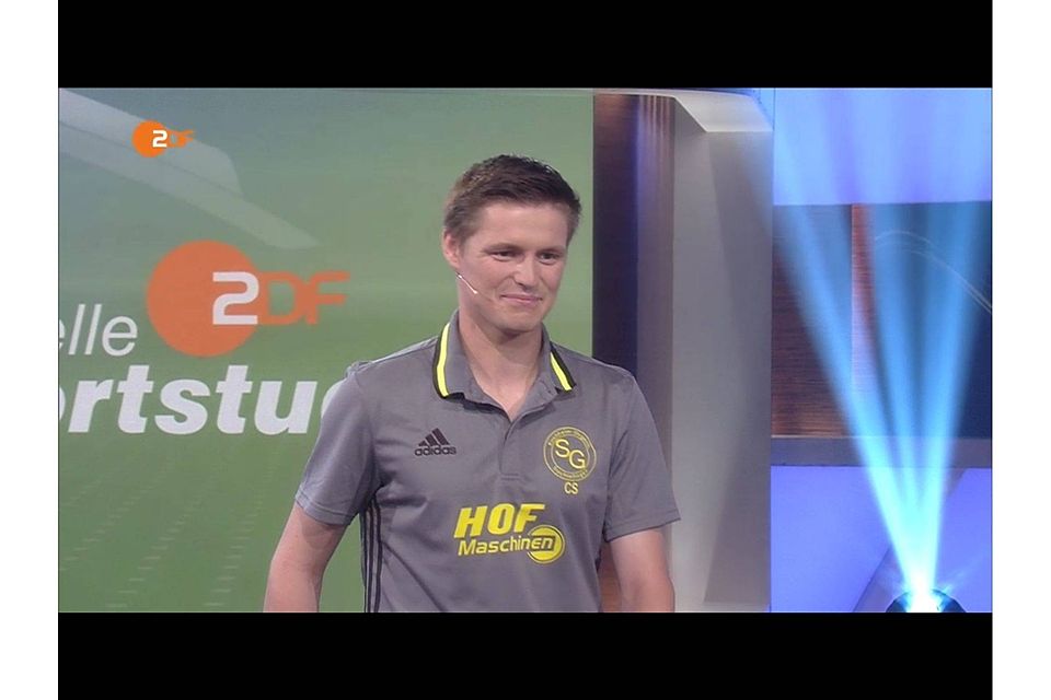 Christoph Schindele im ZDF-Sportstudio. Screenshot: ZDF