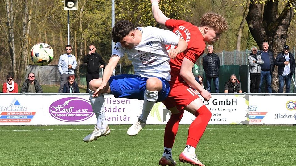 Gegen Gilching (in Rot) blieb es bei einem torlosen Remis