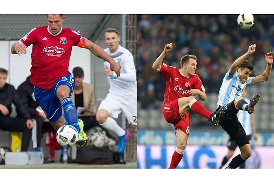 Ulrich (li. rot) gegen Emanuel (re. rot): Die Gebrüder Taffertshofer treffen in der 3. Liga aufeinander (Fotos: Bro/Sampics)